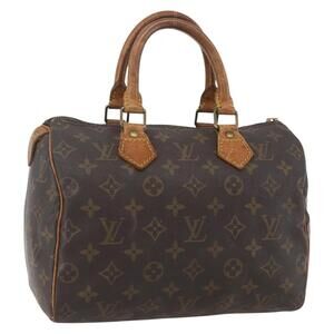 LOUIS VUITTON Monogram Speedy 25 Hand Bag M41528 LV Auth 160201